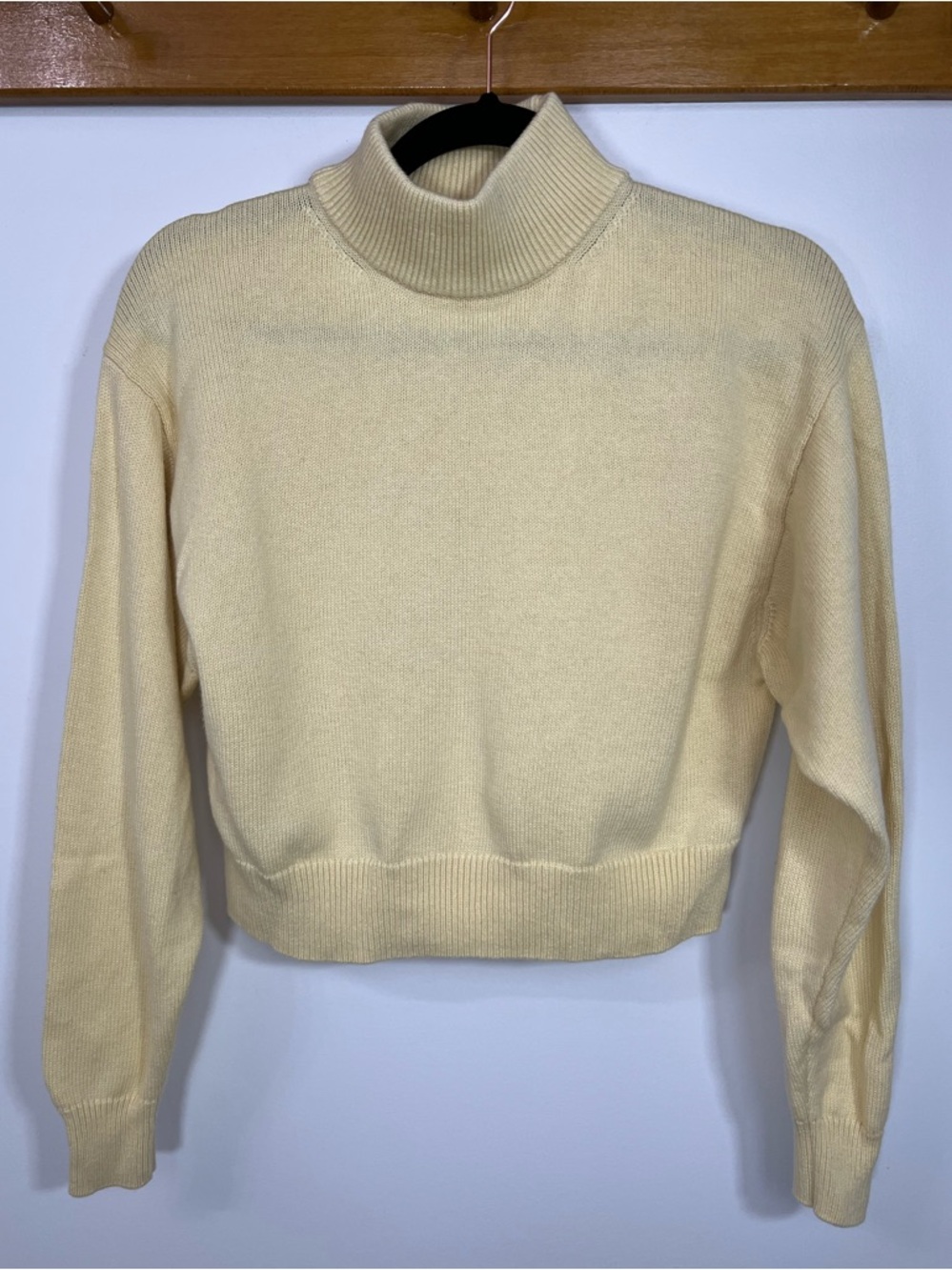 Wilfred Butter Yellow Knit Sweater | XS